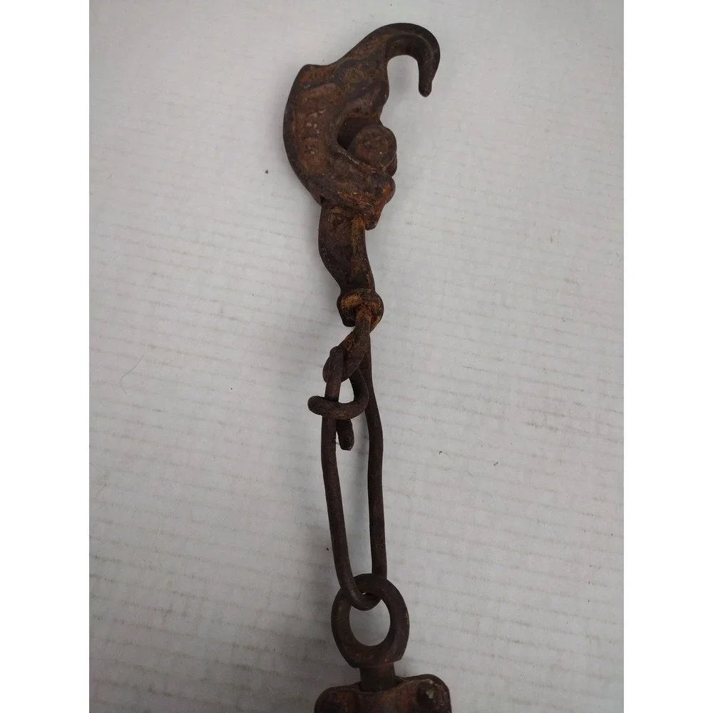 Vintage Antique Barn Trolley Hook Swivel Hook Hay Mow Pulley Farm X615 X574 X516